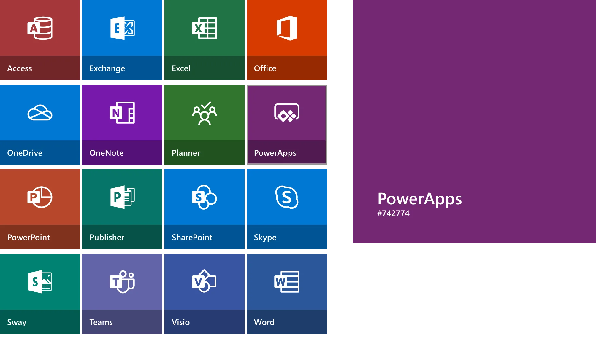 Microsoft Color Palette