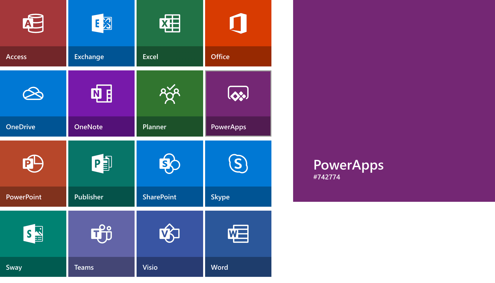 Microsoft Color Palette