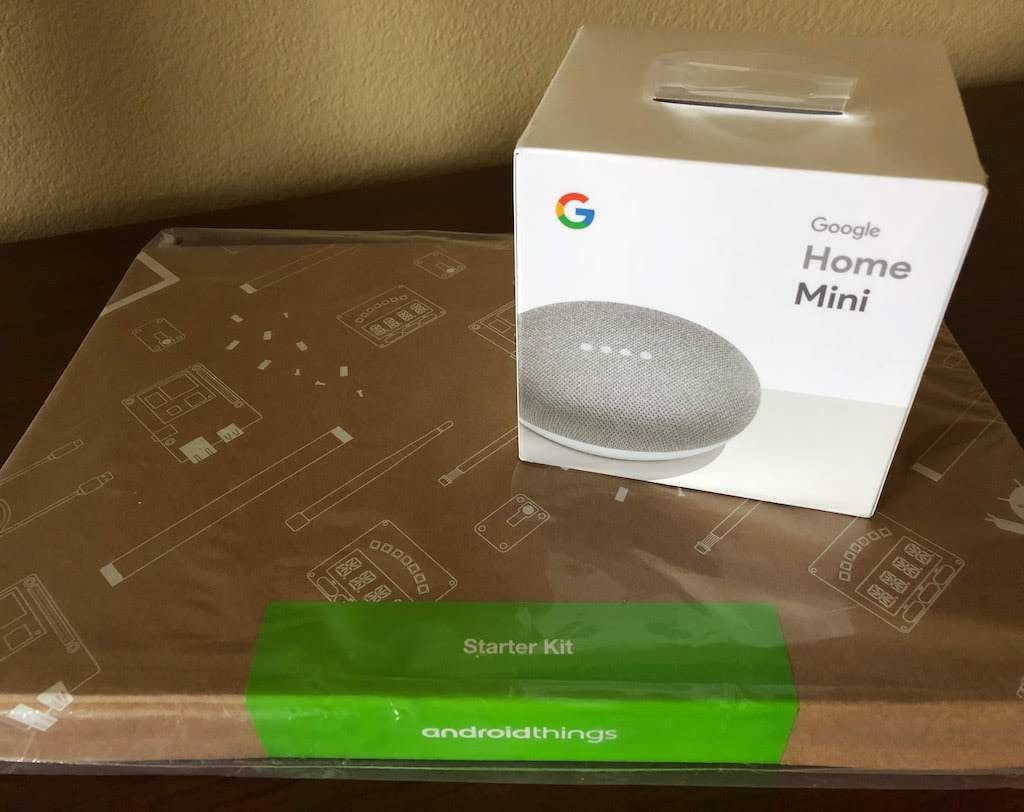 Google Home Mini and Android Things Starter
Kit