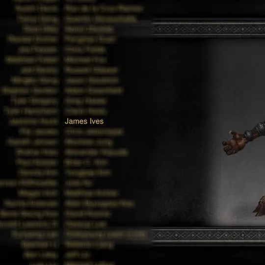 James Ives in Credits